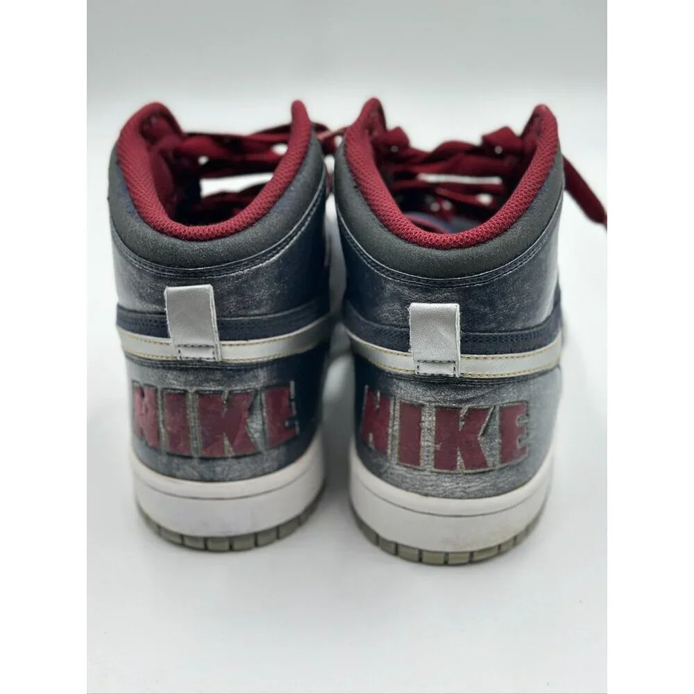 Nike Dunk Mid Navy Silver Red 2009 Men’s 11.5 Restoration Project Wearable